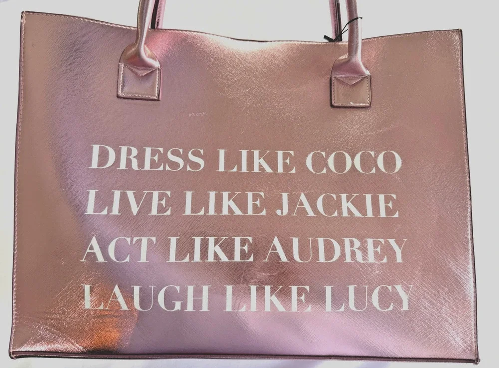 Los Angeles Trading Company Pink Vegan Leather Tote Coco Jackie Audrey Lucy NWT